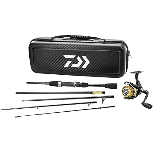 Daiwa CC20F635ML Carbon Case Travel Angeln Set