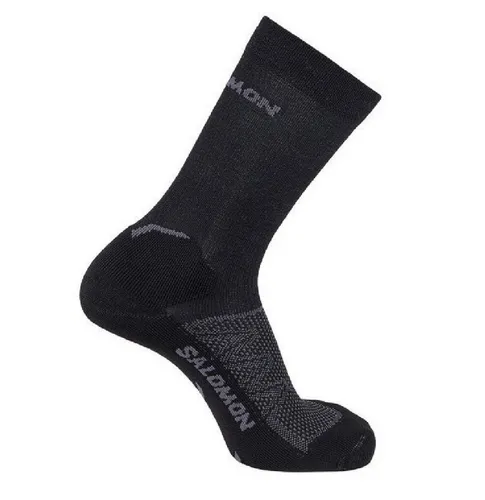 Produktbild Salomon Laufsocken SPEEDCROSS crew deep black Microlon long C19733