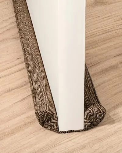Zugluftstopper für Türen 70-100cm Waschbarer Stoff - Energiesparend - Stoff, Nicht für Teppiche geeignet - Inkl. Aufbewahrungstasche - Braun