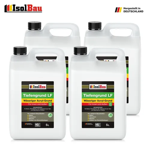 Isolbau Tiefengrund LF 20 L Tiefgrund Gebrauchsfertig Haftgrund Wand Boden Putz