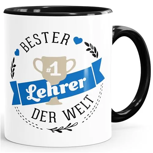MoonWorks Kaffee-Tasse (bester_t_(style_variation)) (style_variation) der Welt Geschenk für (style_variation Schwarz unisize