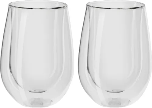 ZWILLING Longdrinkglas Sorrento Bar – Doppelwandig & isolierend - Doppelwandige Gläser für Longdrinks, aus hochwertigem Borosilikatglas. Hält Getränke länger kalt und verhindert das Verwässern – ideal für Sommerpartys!