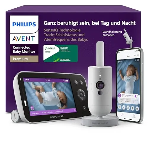 PHILIPS Avent Premium Connected Babyphone SCD974/26 mit App und 1080p HD-Kamera