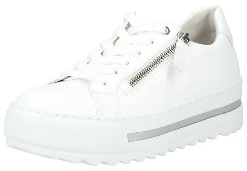 Gabor Comfort Sneaker Damen Leder/Fell, Gr. 40, Weiß in weiß von Gabor