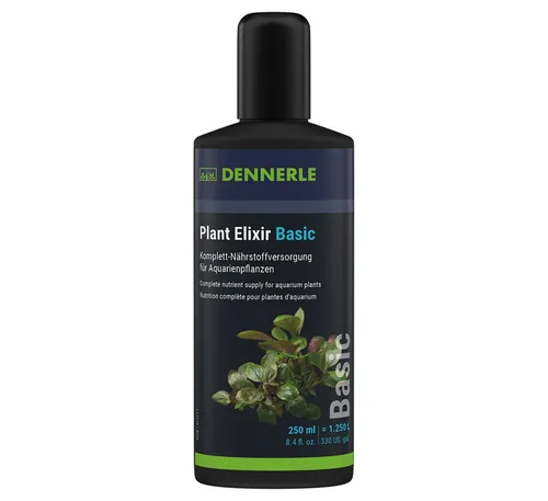 DENNERLE Aquariumpflege Plant Elixir Basic, 250 ml, Komplett-Nährstoffversorgung, Universal