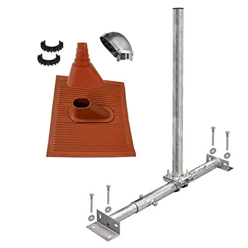 Premium X Basic X100-48F Dachsparrenhalter - Halterungen für Satellitenschüsseln, einfach und stabil für die Montage von SAT-Antennen, inklusive feuerverzinktem Material für optimalen Korrosionsschutz.