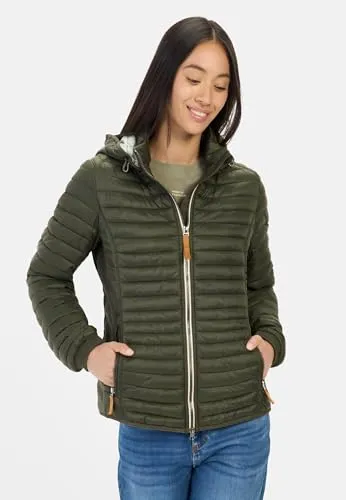 camel active Damen 330530-9E50 Jacke, Waldgrün, Größe 36 - Funktionsjacke mit modernem Design, ideal für Outdoor-Aktivitäten und schützt vor Wind und Wetter.