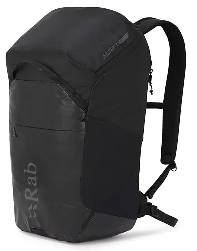 Rab Adrift 30 Alltagsrucksack zum Wandern, Klettern und Radfahren, Schwarz, Medium, Modern