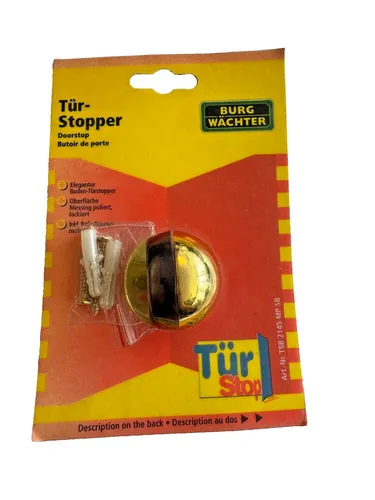 Stück Burg Wächter Türstopper Farbe Gold inkl. Befestigungsmaterial 2 x