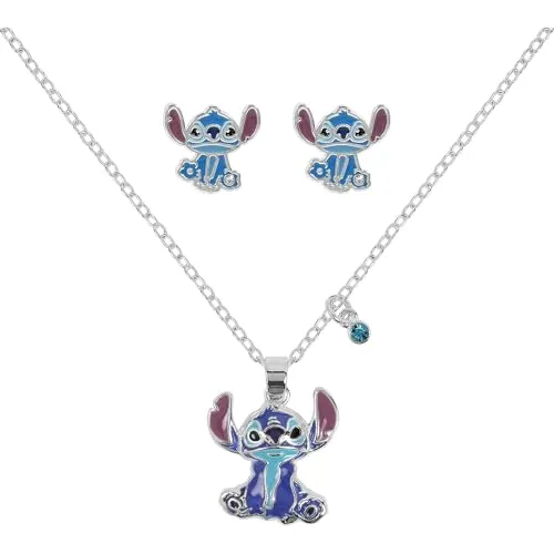 Lilo & Stitch Stitch Unisex Halskette silberfarben