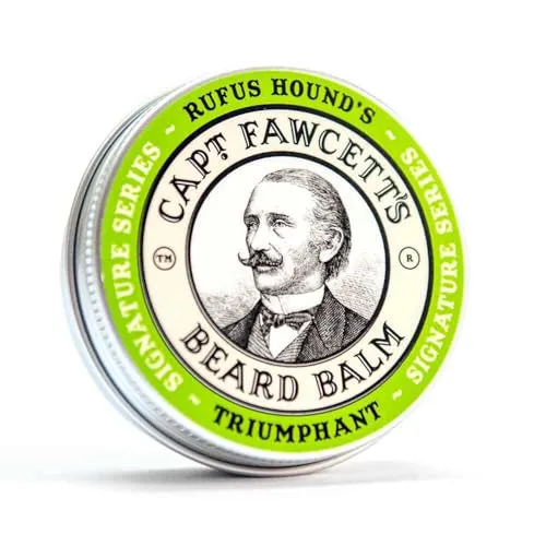 Captain Fawcett Beard Balm Rufus Hound's Triumphant 60 ml - Rasur- & Bartpflege: Bartbalsam für Herren, der unbändigen Bart formt, lang anhaltende Feuchtigkeit spendet und einen angenehmen Duft verleiht.