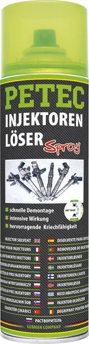 Petec Rostlöser Injektorenlöser Spray 70160 - Autopflege & Motorradpflege, effektiver Rostlöser für festsitzende Injektoren und schnelle Befreiung von Korrosion.