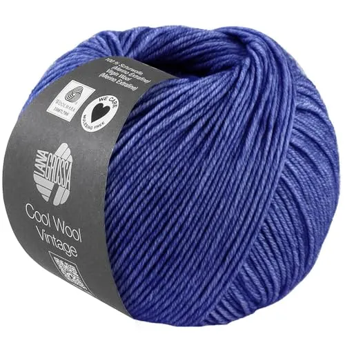 LANA GROSSA Cool Wool Vintage | Merinoklassiker mit Ton-in-Ton Farbeffekt | Handstrickgarn aus 100% Schurwolle (Merino extrafein) | 50g Wolle zum Stricken & Häkeln | 160m Garn FB 7390