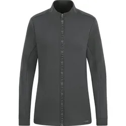 Jako Jacke Pro Casual Damen aschgrau 38 - Funktionsjacke aus Soft-Doubleface-Polyester, atmungsaktiv und wasserabweisend. Ideal für Sport und Freizeit, mit praktischen Reißverschlusstaschen und stylischem Design.