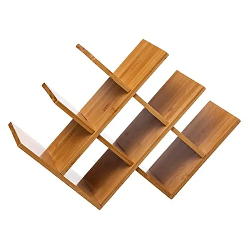 5five Simply Smart Weinregal aus Bambus mit 8 Fächern – stilvolles Flaschenregal - Elegantes Weinregal aus hochwertigem Bambus mit 8 Fächern. Ideal für Partys und eine stilvolle Präsentation Ihrer Getränke. Perfekt für Wohnzimmer und als originelles Geschenk.