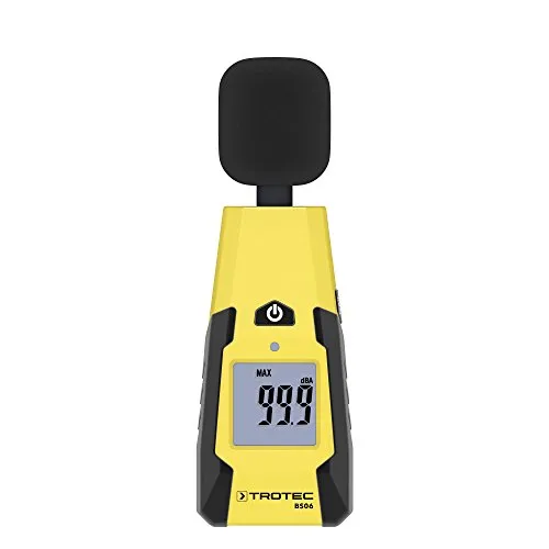 TROTEC BS06 Schallpegelmessgerät (40-130 dB) Geräuschquellen erfassen Windschutz Sensor Messgerät