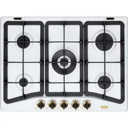 De Longhi Gaskochfeld 70Cm 4 Brenner 1Tc Weiss - Weiß in weiß von De'Longhi