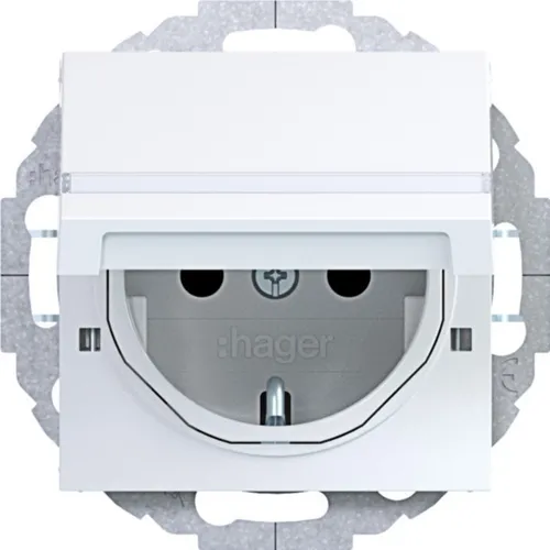 Hager SD SCHUKO KLD BF EHBS WAS1214WG Steckdosen SD