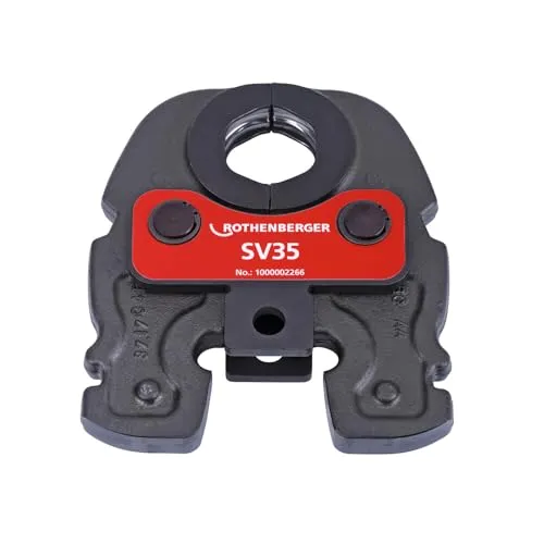 Rothenberger Pressbacke Compact SV35 1000002266 - Hochbelastbare Pressbacken für Metall- und Kunststofffittings, mit DURA LAZR TEC Technologie für 100% mehr Presszyklen und langanhaltenden Korrosionsschutz