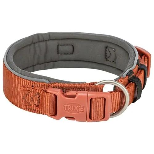 Trixie Premium Halsband, extra breit, XS-S, Rost/Graphit