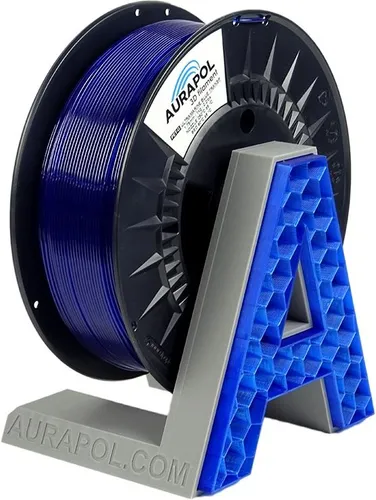 AURAPOL PET-G Filament Ultramarinblau transparent 1 kg 1,75 mm AURAPOL