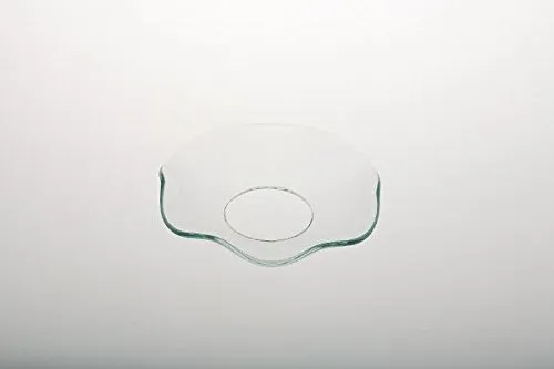 Tropfschale, Glas, Außen-Ø 6,8 cm Kerzentropfenfänger, Innen-Ø 2,5 cm Kerzentropfenfänger