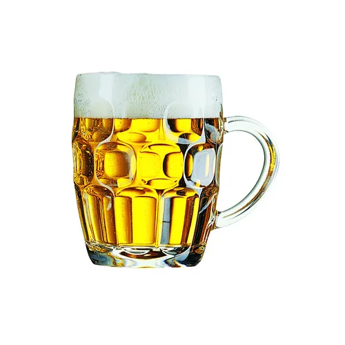 Bierseidel Bierkrug 570ml - Hochwertiges Glas für Bierliebhaber - Thermobehälter aus transparentem Glas, ideal für kühle Getränke und gesellige Abende. Genießen Sie Ihr Bier stilvoll!