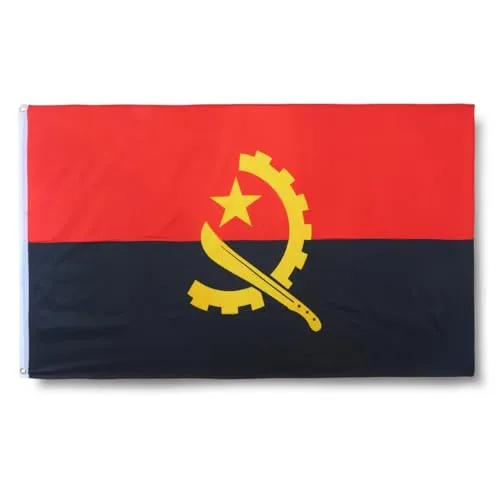 Sonia Originelli premium Fahne für jede Gelegenheit - hissfertig & wetterfest -Größe: ca. 90 x 150 cm, Farbe: Angola