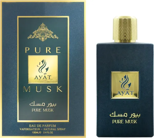 Ayat Perfumes – Pure Musk Eau de Parfum für Damen 100ml - Eau de Parfum für Damen, orientalischer Duft aus Dubai, verpackt in einer eleganten Samtflasche mit magnetischem Verschluss für ein luxuriöses Erlebnis.