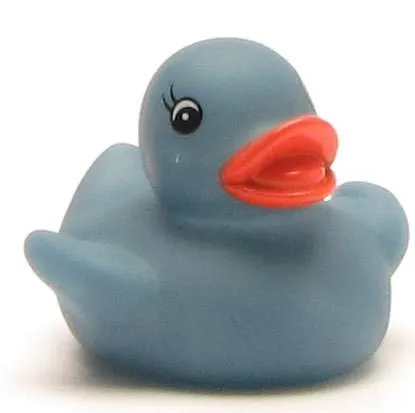Duckshop I Badeente I Quietscheente I Farbwechsel Ente blau 5,5 cm