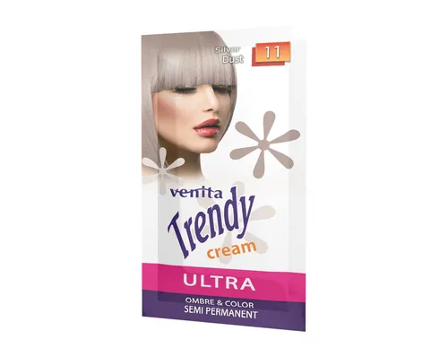 Venita Trendy Cream Ultra krem do koloryzacji włosów 11 Silver Dus 5902101519106