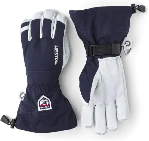 HESTRA Ski-Handschuhe Stulpe, Damen Navy - Wintersport-Bekleidung: Wind- und wasserdicht mit atmungsaktivem 3-lagigem Material, ergonomische Passform und herausnehmbares Futter für maximalen Komfort.