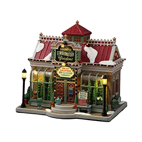 Lemax 25867-UK Caddington Village Lighted Building: Caddington Conservatory Gardens