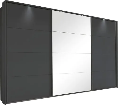 Schwebetürenschrank RAUCH TUBONA, grau (graumetallic)