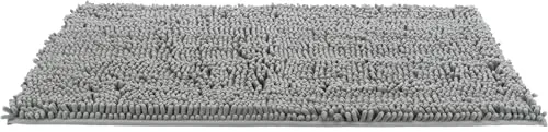 TRIXIE Schmutzfangmatte - wasserdicht, 100 x 70 cm, grau, ideal für saubere Böden und schmutzfreie Hundepfoten