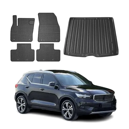 OMAC Auto-Fußmatten Set für Volvo XC40 2018-2025 - Fahrzeugspezifische Gummi-Matten, wasserdicht und rutschfest für optimalen Schutz und einfache Reinigung. Perfekte Passform und umweltfreundliches Material für ein angenehmes Fahrerlebnis.