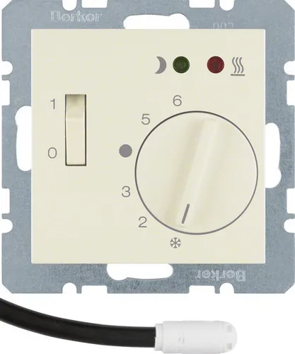 Berker S.1 Fußbodentemperaturregler (weiß, glänzend) von Berker Fußbodentemperaturregler