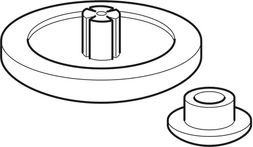 Keramag Sitzdeckelpuffer - 598094000 - Set aus 2 Ersatzpuffern für WC-Sitze, einfach zu montieren und ideal für eine leise Schließfunktion im Badezimmer.
