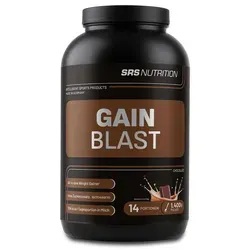SRS Muscle Gain Blast XL - 1.400 g Schoko - Molkenproteine – Premium Weight Gainer mit 65:35 Ratio, ausschließlich natives Whey Isolat, ohne Aspartam und in deutscher Premiumqualität.