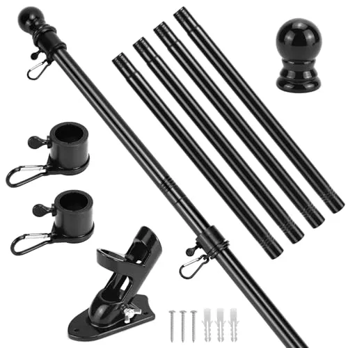 QWORK® Fahnenhalter Set von QWORK