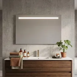 Badspiegel mit LED Hintergrundbeleuchtung 90X60 cm - Transparent