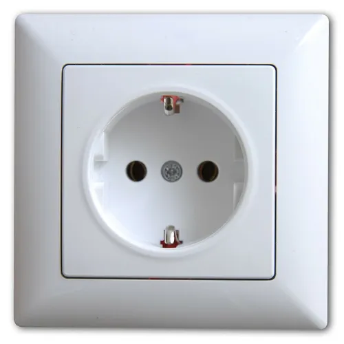 Gunsan Visage Steckdose Schutzkontakt Unterputz Weiss - Steckdose für Unterputzmontage, bietet sicheren Schutzkontakt und besticht durch ihr elegantes, weißes Design für jedes Zuhause.