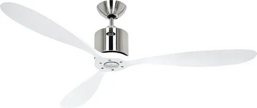 AEROPLAN ECO 132 Ventilator ohne Licht - CasaFan - Energiesparender Deckenventilator mit 132 cm Durchmesser, 3 Flügel aus Massivholz, inklusive kabelloser Fernbedienung und Sleep-Timer, ideal für Räume bis 25 m².