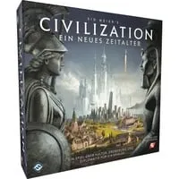Civilization - Ein neues Zeitalter Brettspiel - Gesellschaftsspiel für 2-4 Spieler, strategisches Gameplay mit einer Spieldauer von 2 Stunden, ideal für Spieler ab 14 Jahren.