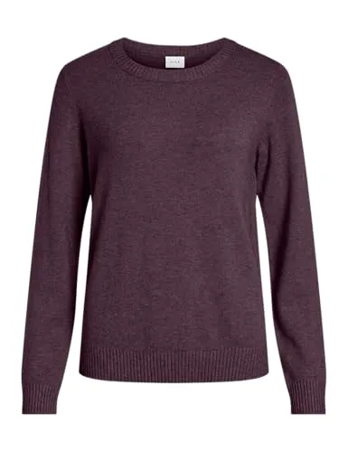Viril O-Neck L/S Knit Top - Noos - Pullover für Damen, zeitloser Rundhals-Pullover mit gerippten Ärmelbündchen für einen lässigen Look und optimalen Tragekomfort.