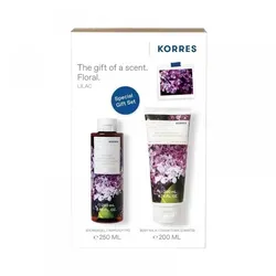 Korres Aegean Escape Lilac Erneuernder Körperreiniger 250ml + Körpermilch 200ml