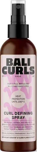 BALI CURLS Curl Defining Spray 150 ml - Locken-Definierer und Hitzeschutz in einem! Das BALI CURLS Spray schützt bis 220°C und sorgt für perfekte Lockenform – ideal für die Curly Girl Method und alle Haartypen.