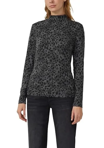 s.Oliver Slim Fit Jerseyshirt mit Stehkragen