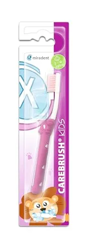 Hager Pharma GmbH MIRADENT Carebrush Kids Zahnbürste 2-6 Jahre pink 1 St 19108504