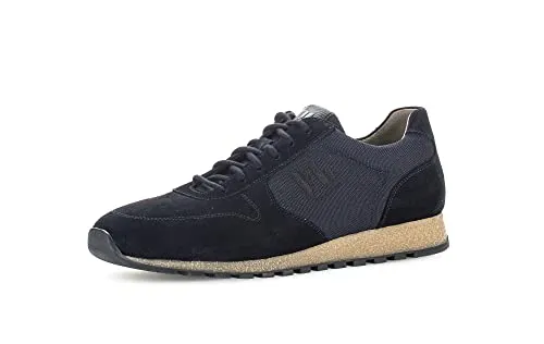 Pius Gabor Herren Sneaker Low,Halbschuhe,zertifiziertes Leder,Wechselfußbett,Turnschuhe,Laufschuhe,schnürschuhe,Midnight,45 EU / 10.5 UK